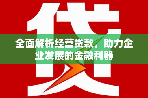 宁波全面解析经营贷款，助力企业发展的金融利器