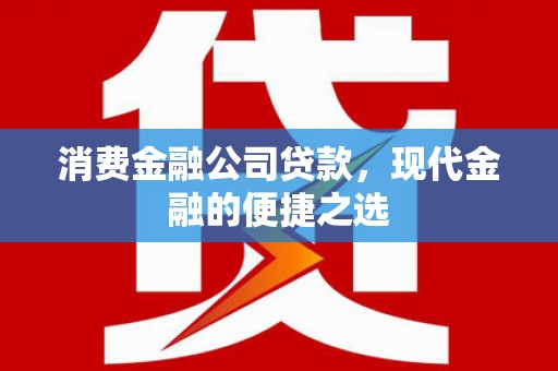 宁波消费金融公司贷款，现代金融的便捷之选