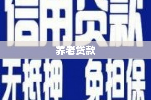 宁波养老贷款