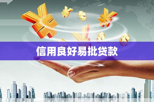 宁波信用良好易批贷款