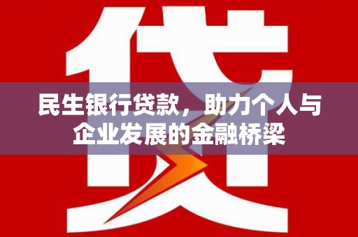 宁波民生银行贷款，助力个人与企业发展的金融桥梁