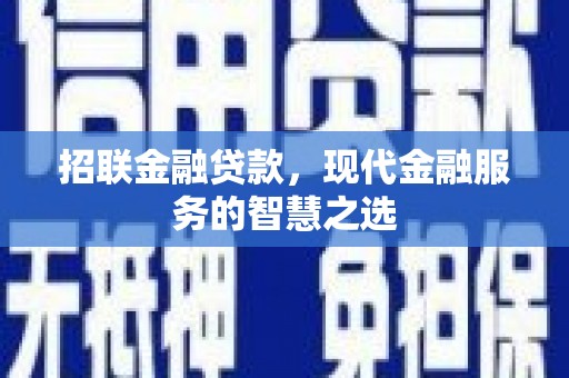 宁波招联金融贷款，现代金融服务的智慧之选