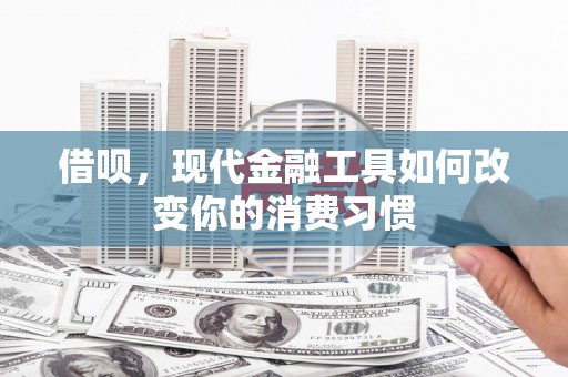 宁波借呗，现代金融工具如何改变你的消费习惯