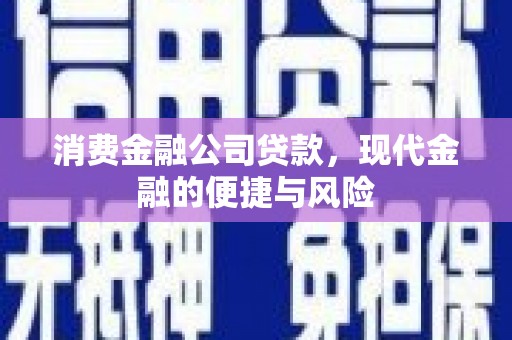 宁波消费金融公司贷款，现代金融的便捷与风险