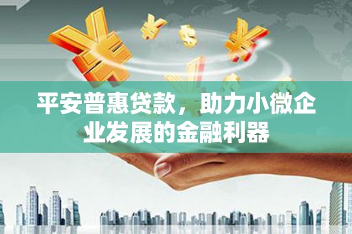 宁波平安普惠贷款，助力小微企业发展的金融利器