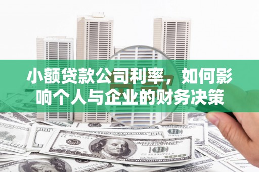 宁波小额贷款公司利率，如何影响个人与企业的财务决策