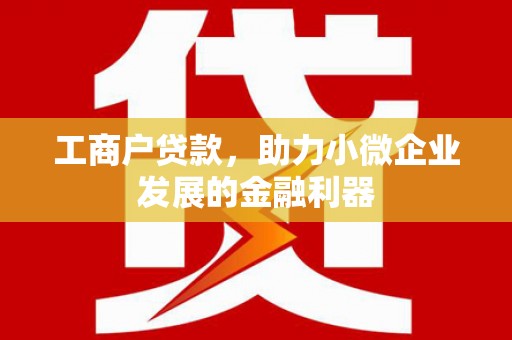 宁波工商户贷款，助力小微企业发展的金融利器