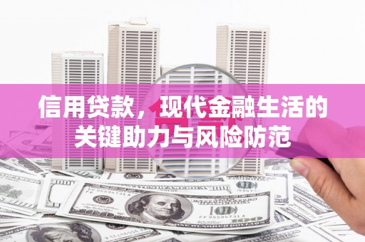 宁波信用贷款，现代金融生活的关键助力与风险防范