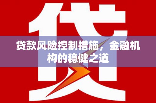 宁波贷款风险控制措施，金融机构的稳健之道
