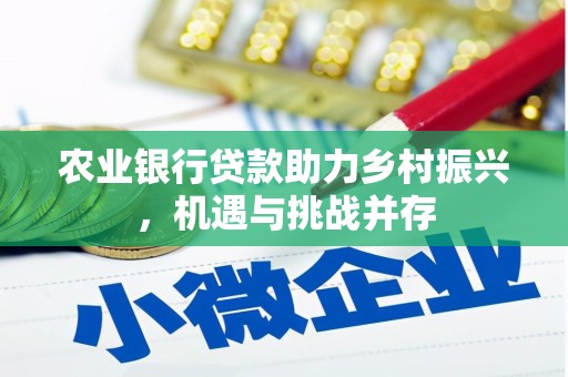 宁波农业银行贷款助力乡村振兴，机遇与挑战并存