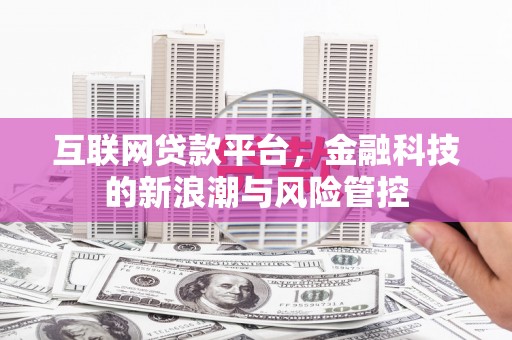 宁波互联网贷款平台，金融科技的新浪潮与风险管控