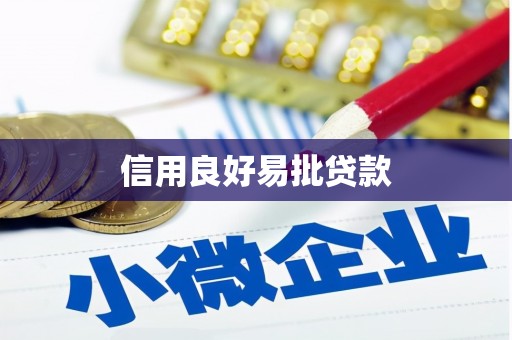 宁波信用良好易批贷款